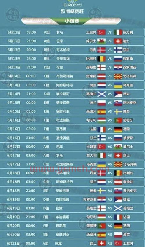 四十强赛程表2021（四十强赛比分）